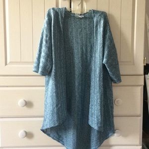 LuLaRoe open front  knit top cover up size small